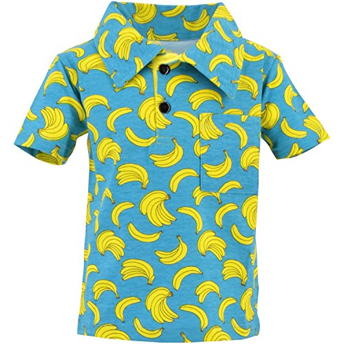 Boys Everyday Fun Seasonal Print Polo Shirts Short Sleeve Collared T