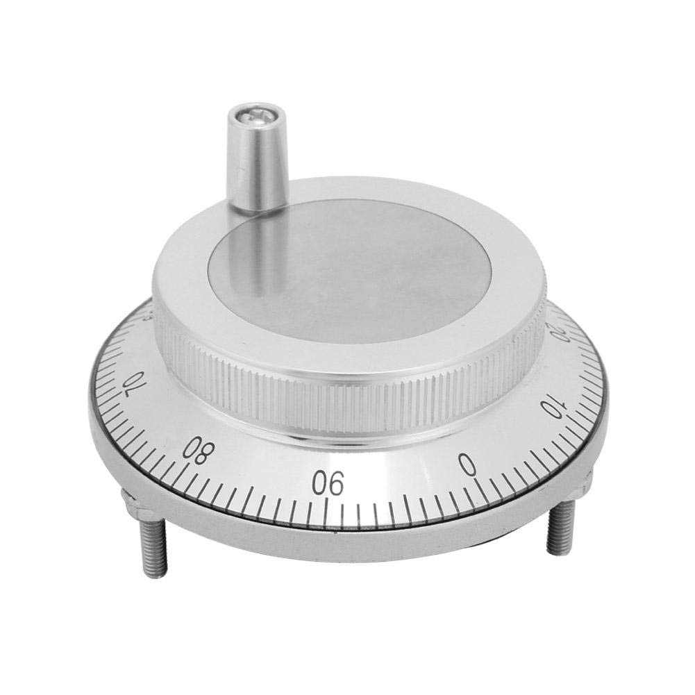Pulser Handwheel,80mm 6Pin CNC Pulser Handwheel 5V 100PPR Manual Pulse Generator Rotary Encoder, Handheld Industrial Handwheel
