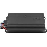 DS18 NVY-IPX7.4 Marine Amplifier Submersible 4-Channel Class D 4 Ohms 1440 Watts Full-Range Digital Rating IPX7 Waterproof AMP - Great for Boats, Powersports &amp; Motorcycles