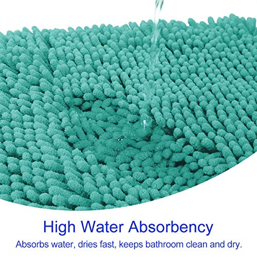 HOMEIDEAS 3 Pieces Bathroom Rugs Set Ultra Soft Non Slip and Absorbent