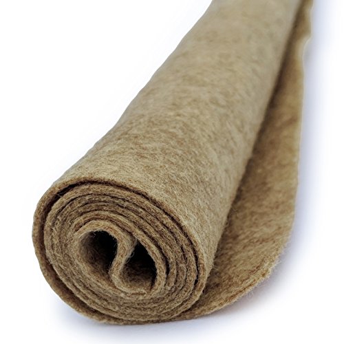 Hay Bale Yellow-Tan - Wool Felt Oversized Sheet - 35% Wool Blend - 1 12x18 inch sheet