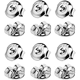 DELECOE 14K Gold Plated Earring Backs Replacements, 925 Sterling Silver Hypoallergenic Secure Gold Earring Backs Locking for Studs Earrings