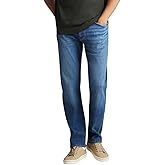 Mavi Men's Zach Regular Rise Straight Leg Jeans (Mid Brushed Feather Blue, 32W x 32L)