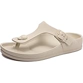 FUNKYMONKEY EVA Flip Flops Waterproof Adjustable Thong Sandals for Mens and Womens