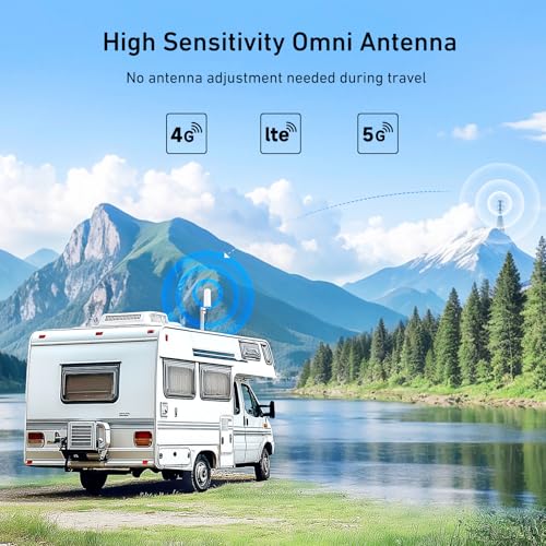 Cell Phone Booster for RV Truck Vehicle | Boost 3G 4G LTE Voice Data for All Canadian Carriers - Bell, Rogers, Telus & More on Band 2 4 5 12 13 17 | ISED Approved