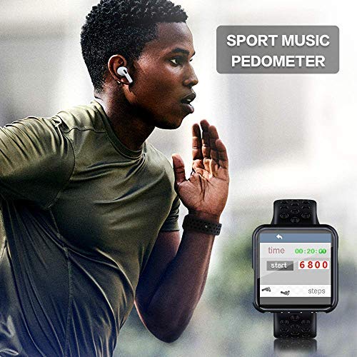 SEWOBYE Portable MP3 Player with Bluetooth, Bluetooth MP3 Player Watch, Bluetooth Music Player