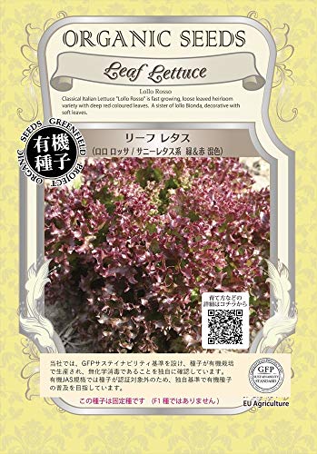 グリーンフィールドプロジェクト【有機種子・固定種】リーフ レタス(ロロロッサ/サニーレタス系 緑&赤 混色) (小袋) A048商品画像