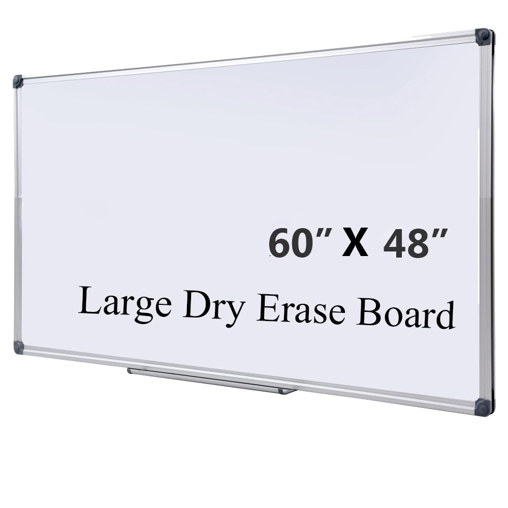 Photo 1 of DexBoard Premium 60"x 48" Magnetic Dry Erase Board with Aluminum Frame | Versatile Wall-Mounted Large Whiteboard with Pen Tray for Enhanced Office and Classroom Presentations & Collaborations