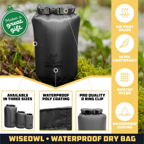 Wise Owl Outfitters Waterproof Dry Bag Fully Submersible 1pk or 3pk