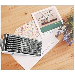 BUTEFO 8 Digits & 26 Alphabet Rolling Stamp
