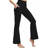 Ipletix Flare Leggings for Women, High Waisted Yoga Pants with Pockets for Women Trousers