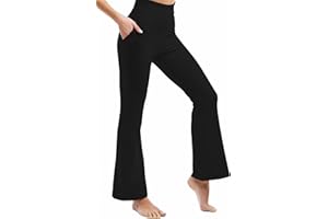 Ipletix Flare Leggings for Women, High Waisted Yoga Pants with Pockets for Women