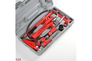 ATE PRO. USA 4 Ton Porta Power Pump Auto Body Repair Set with Blow Mold Case All in One