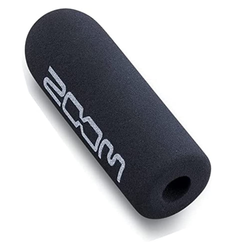 ZOOM WSS-6 Foam Windscreen for SGH-6 and SSH-6 Directional Microphones – Reduces Wind Noise During Outdoor Recordings, Black with Zoom Logo