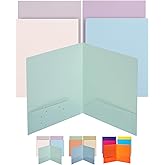 Mr. Pen- Plastic Folders with Pockets, 5 pcs, Muted Pastel Colors, 2 Pocket Plastic Folders, File Folders with Pocket