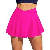 Tempt Me Women Swim Skirt - High Waisted Bathing Suit Skirt Crossover Bikini Bottoms 2025