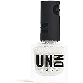 UN/DN Vegan Nail Polish - Wet Dream - White Paint Splatter Nail Polish - Fingernail Polish for Women and Men - Long Lasting, Cruelty Free - 0.5 oz