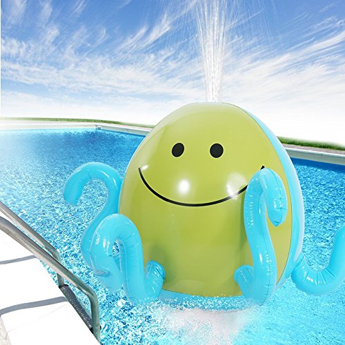 image for SHZONS Water Spray Balls, Outdoor Inflatable Water Jet Beach Ball Spri