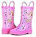 Shopkins Kids Girls' Character Printed Waterproof Easy-On Rubber Rain Boots (Toddler/Little Kids)