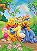 FHZON 5x7ft Winnie The Pooh and Friends Picture Background Rainbow Green Grass Leaves Photography Backdrop Children Baby Newborn Birthday Party Studio Video Prop LXFH274