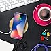 Wireless Charging Pad, Qi Phone Charger, Compatible With iPhone X, 8 Samsung Galaxy Smartphones, Fast Cordless Charging Pad, Bamboo Wooden Slim Flat Disk, Anti-Slip Wood Design, Sleep Friendly Light