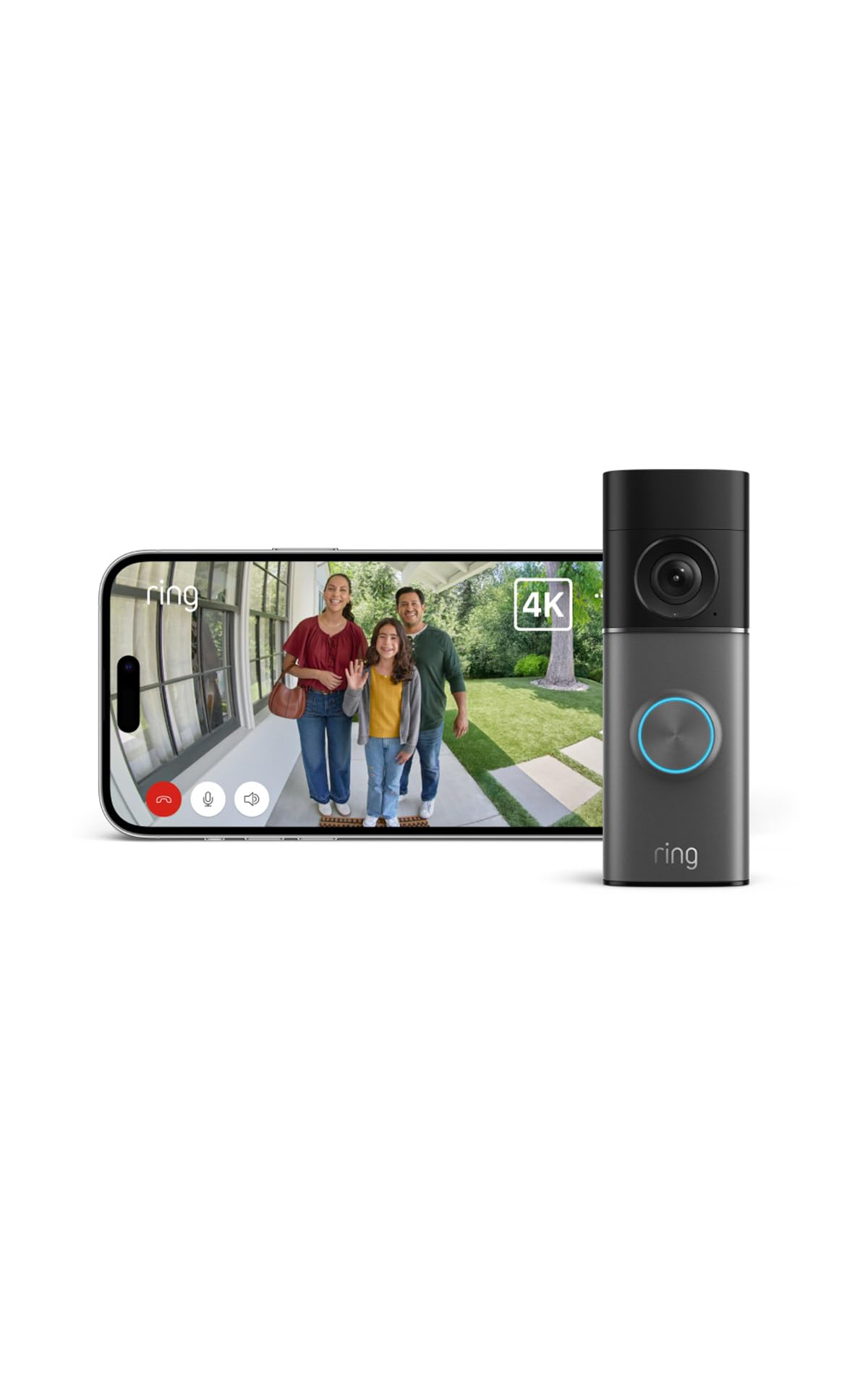Ring Videotürklingel Pro Kabel (Wired Video Doorbell Pro, neueste Generation) | Festverdrahtet | Videotürklingel-Kamera | Retinal 4K, 10x-Zoom | 30 Tage Gratiszeitraum für Ring-Abonnement