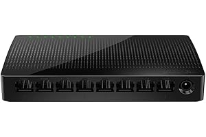 Tenda SG108, 8 Port Gigabit Switch, Unmanaged Home Ethernet Switch, Office Ethernet Splitter, Plug & Play, Plastic Case, Desktop/ Wall-Mount, Fanless Quiet, Limited Lifetime Protection