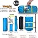 Topnaca 2 3 Person 3 Season Backpacking Tents for Camping, Ultralight Waterproof Vestibule Awning Two Doors Double Layer with Aluminum Rods for Hiking Beach Outdoor Family Adventure (Azure, 3 Person)