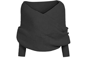 AROYEL Women Knit Sweater Tops Scarf Winter Scarf Winter Shawl Wrap Scarf with Sleeve Wrap Scarf Shawl Scarves