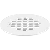 Oatey 4-1/4 in. Carded White Plastic Snap-Tite Strainer