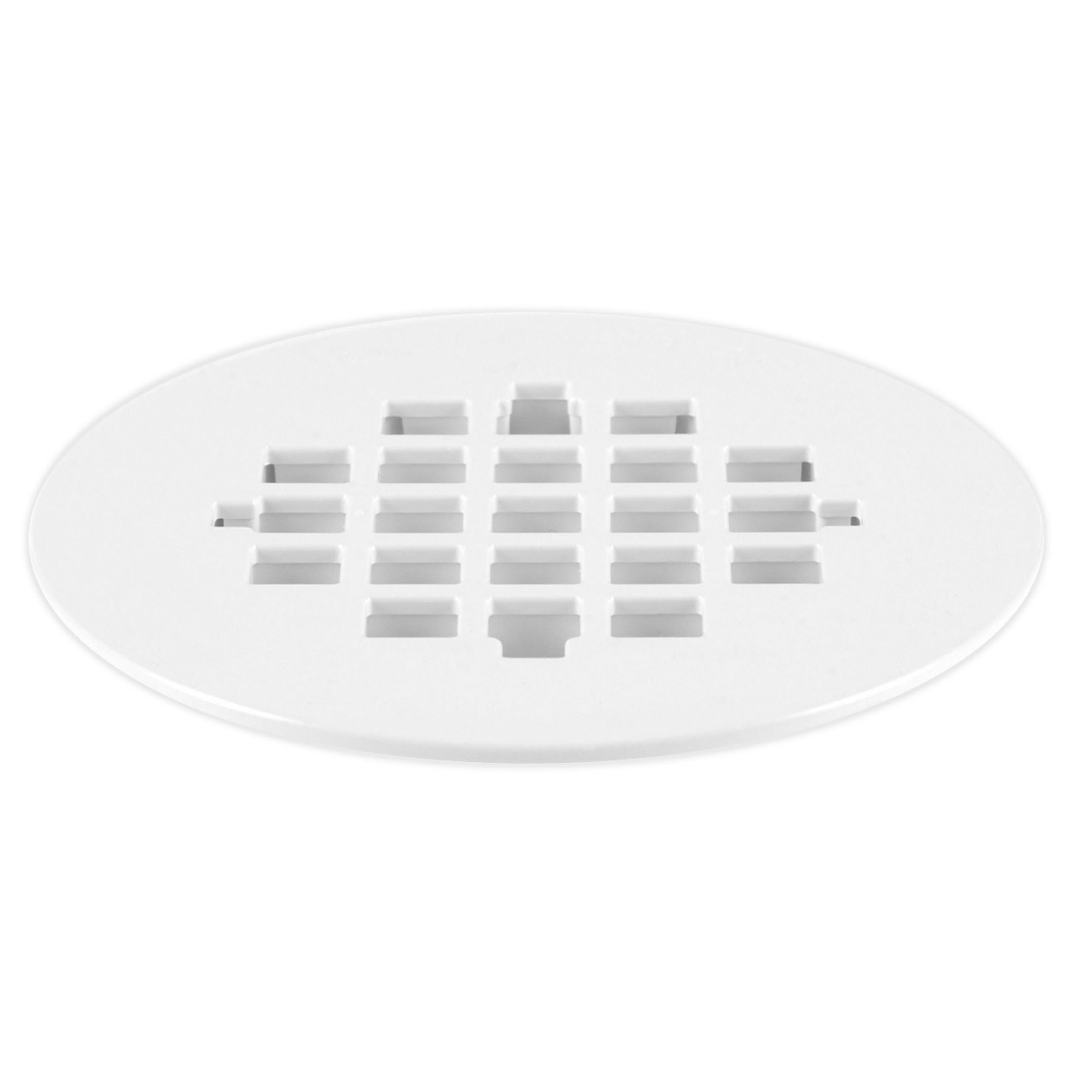 Photo 1 of Oatey 4-1/4 in. Carded White Plastic Snap-Tite Strainer
