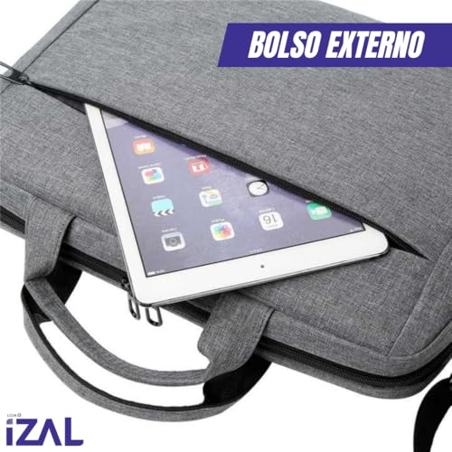 Bolsa Pasta para Notebook Maleta Executiva Impermeável Portátil | Alça Ombro e Mão Para Viagem, Trabalho, Faculdade Ideal Para o Dia a Dia Alça Transversal Unissex - Exclusividade Izal