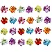 BBTO 24 Pieces Flower Hair Clips Multicolor Hawaiian Hibiscus Flower Hair Accessories for Girls Women Beach Wedding Party Supplies