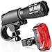 Bike Light Set - Super Bright LED Lights for Your Bicycle - Easy to Mount Headlight and Taillight with Quick Release System - Best Front and Rear Lighting - Fits All Bikes