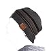 Bluetooth Beanie Hat Cap with Wireless Bluetooth Headphone Headset Earphone Music Audio Hands-free Phone Call for Winter Sports Fitness Gym Exercise Workout, by DeeFec - BlackGray