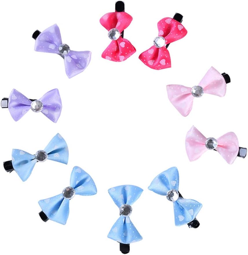Noa54fran Fellpflegezubehör, Schleife, Haarspangen, für Hunde, Welpen