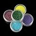 AMA(TM) 18 Colors Nail Glitter Powder Shinning Nail Mirror Powder Makeup Art Chrome Pigment for UV GEL Acrylic Powder Decoration Tips (Multicolor)