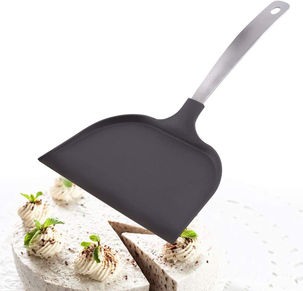 SADA72 Anti Slip Pizza Peel/Paddle with Stainless Steel Handle, Pizza Oven Paddle for Baking Homemade Pizza and Bread(17x32cm)