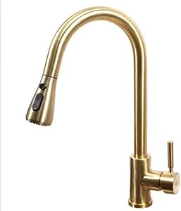 Extraiga el cepillo del grifo de la cocina Grifo mezclador de fregadero