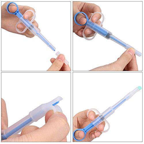 51Panda Pet Pill and Tablet Syringe 1 Pcs Silicone Reusable Dogs and Cats Medicine Feeder Tool for Puppy, Cat, Small Pets - Thumbnail 2