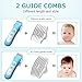 Baby Hair Clippers - Electric Hair Trimmer with 2 Guide Combs, Quiet & Professional, Rechargeable Waterproof Haircut Kit for Infants Kids Men and Women  