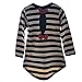Little Girls Cute Cartoon Long Sleeve Sets 2-7 Striped Top Leggings