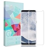 Galaxy S8 Plus Screen Protector,Samsung Galaxy S8 Plus Tempered Glass Screen Protector,ONSON S8 Plus Full Coverage Screen Protector for Galaxy S8 Plus Clear HD Anti-Bubble Film