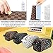 Makeup Bag Leather Travel Makeup Cosmetic Bag for Women Waterproof Makeup Organizer Purse Leather Large Capacity Toiletry Pouch Storage Makeup Tools Foundation (Brown)