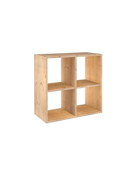 Europa & Natur Ablagegestell 2 x 2 Cubes, Holz, 70.8 x 33 x 70.8 cm