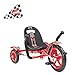 Mobo Tot Disney Pixar Cars- Lightning McQueen: A Toddler's Ergonomic Three Wheeled Cruiser Ride On, Red