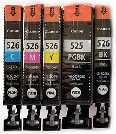 Canon Original Ink Cartridges 525 526 Bulk for Pixma Mg5200 Mg5350 Mg5250 Mg5300