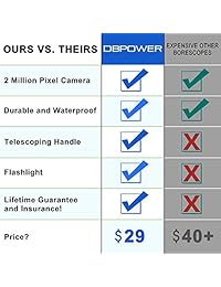 DBPOWER   Endoscopio inalámbrico Wifi (11.5 ft)