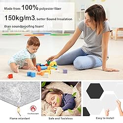 JBER Hexagon Sound Proof Foam Panels, Acoustic Foam