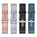 Vancle Replacement Bands Compatible with Fitbit Blaze, 4 Pack (Rose Gold, Silver, Black, Slate, Large)